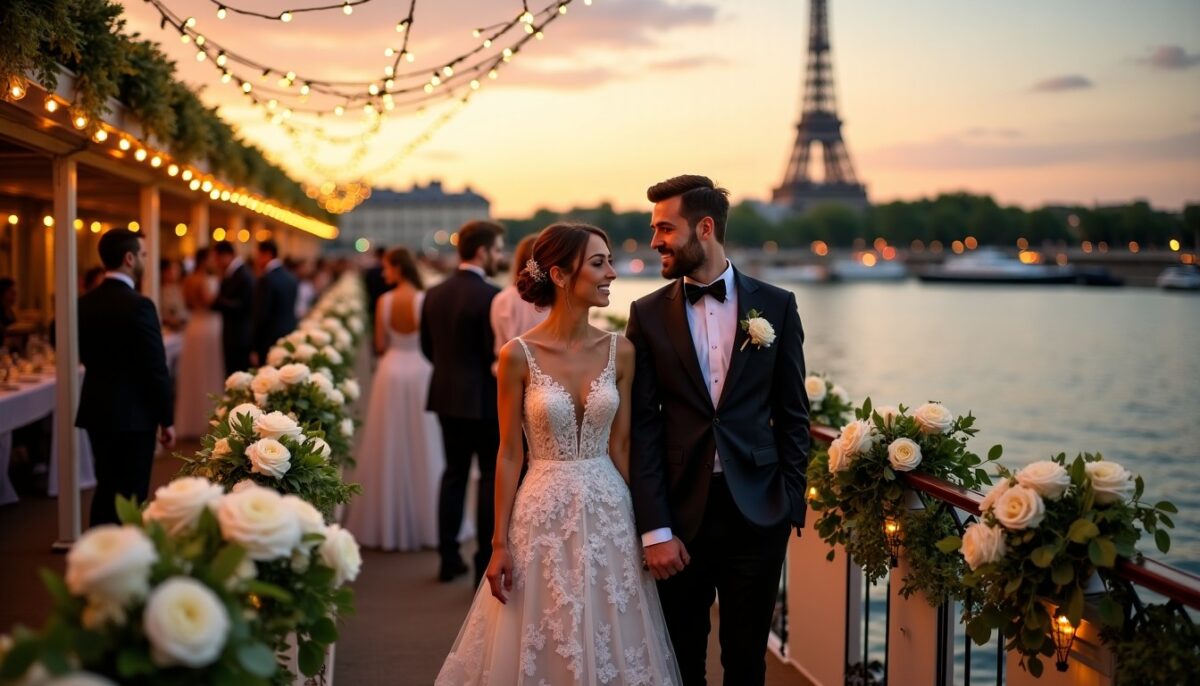 Location de péniche à Paris : inspirations et tendances pour un mariage inoubliable