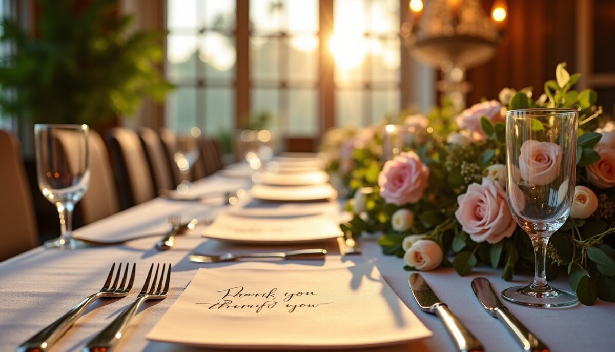 Guide pour rédiger un message de remerciement de mariage authentique et touchant